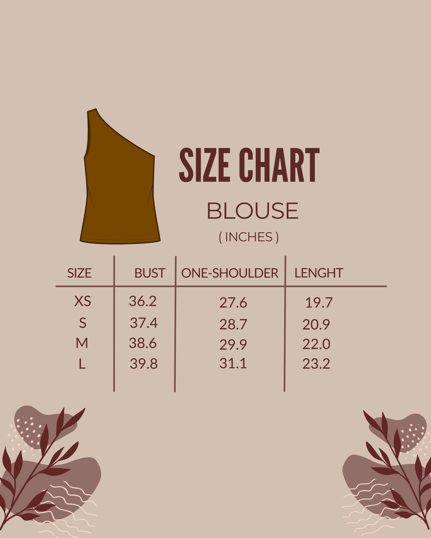 DOT Asymmetrical Blouse Set