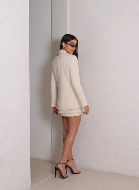 DOT Pinstripe Blazer with Lurex