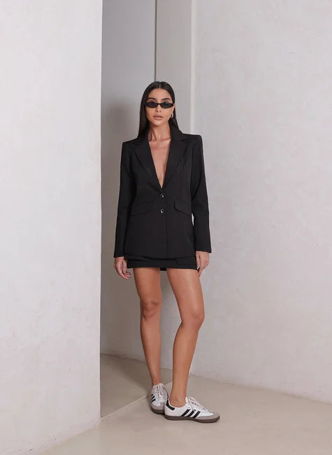 DOT Pinstripe Blazer with Lurex