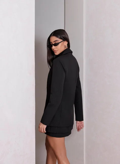 DOT Pinstripe Blazer with Lurex