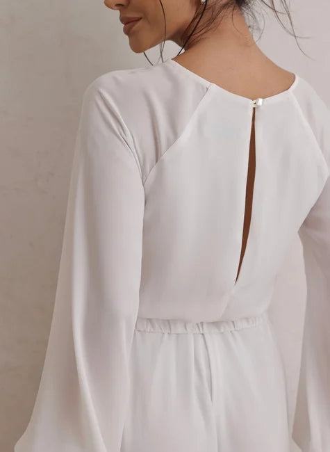 Wide-Leg Jumpsuit with Buckle Belt – DOT
